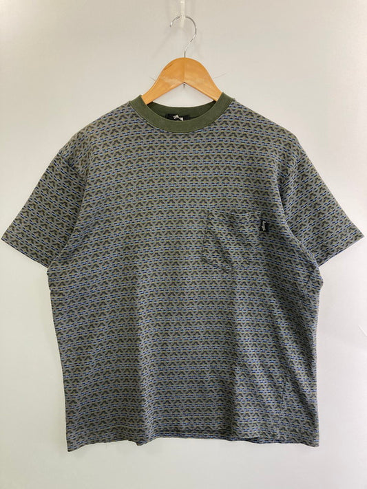 【中古品】【メンズ】 OLD STUSSY 80's MULTI COLOR S/S TEE オールドステューシー ショートスリーブTシャツ 半袖Tシャツ トップス 142-250602-yn-33-min サイズ：L カラー：オリーブグリーン 万代Net店
