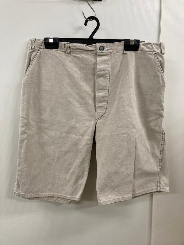 【現状渡し品】【メンズ】 VINTAGE 年代不明 WORK SHORTS ヴィンテージ ワーク ショーツ ワークパンツ メンズ ボトムス 157-250601-em-21-min カラー：ライトベージュ 万代Net店