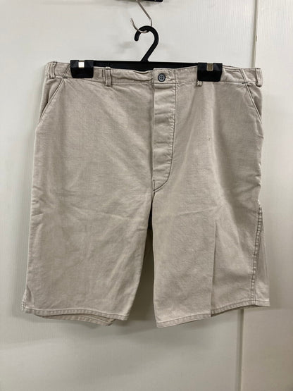 【現状渡し品】【メンズ】 VINTAGE 年代不明 WORK SHORTS ヴィンテージ ワーク ショーツ ワークパンツ メンズ ボトムス 157-250601-em-21-min カラー：ライトベージュ 万代Net店