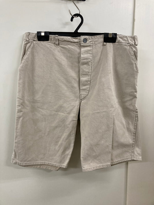 【現状渡し品】【メンズ】 VINTAGE 年代不明 WORK SHORTS ヴィンテージ ワーク ショーツ ワークパンツ メンズ ボトムス 157-250601-em-21-min カラー：ライトベージュ 万代Net店