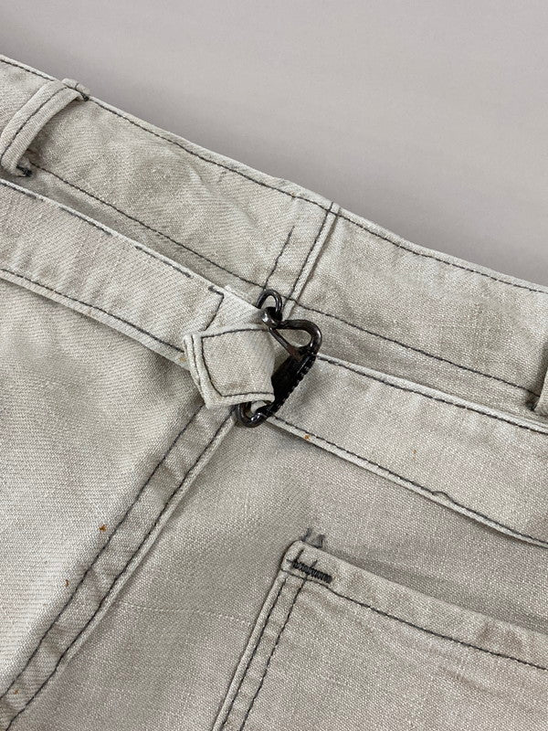 【現状渡し品】【メンズ】 VINTAGE 年代不明 WORK SHORTS ヴィンテージ ワーク ショーツ ワークパンツ メンズ ボトムス 157-250601-em-21-min カラー：ライトベージュ 万代Net店