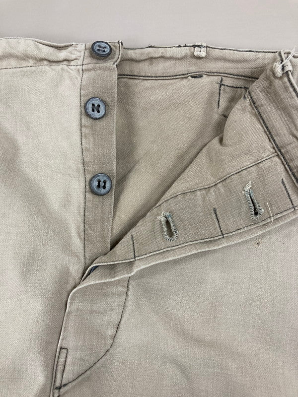 【現状渡し品】【メンズ】 VINTAGE 年代不明 WORK SHORTS ヴィンテージ ワーク ショーツ ワークパンツ メンズ ボトムス 157-250601-em-21-min カラー：ライトベージュ 万代Net店