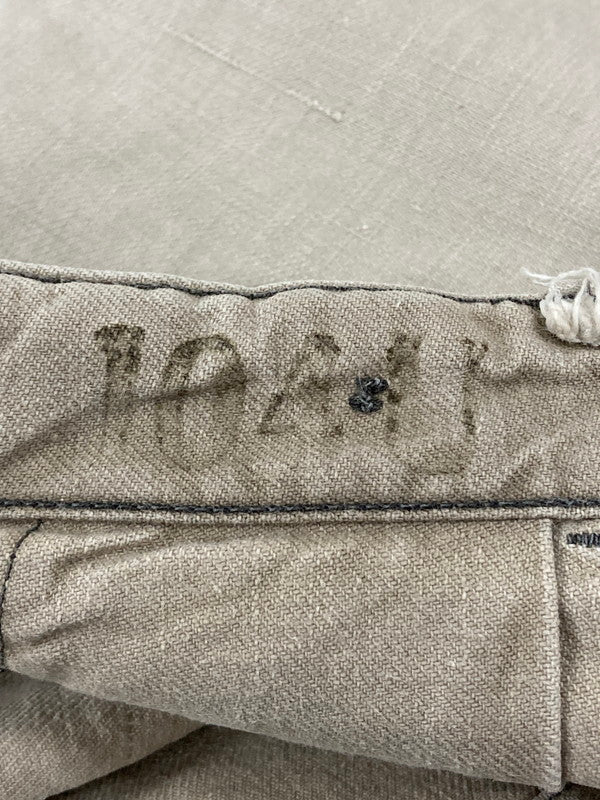 【現状渡し品】【メンズ】 VINTAGE 年代不明 WORK SHORTS ヴィンテージ ワーク ショーツ ワークパンツ メンズ ボトムス 157-250601-em-21-min カラー：ライトベージュ 万代Net店