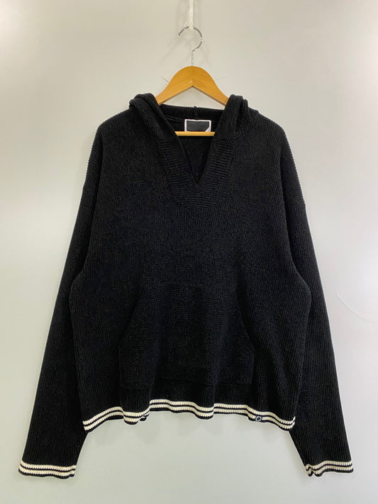 【中古品】【メンズ】 PHINGERIN フィンガリン PD-251-KN-021 CORDY KNIT MEXPARKA ニット プルオーバーパーカー 140-250603-AS-54-min サイズ：L カラー：ブラック 万代Net店