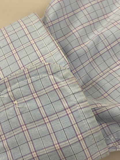 【中古品】【メンズ】 BROOKS BROTHERS ブルックスブラザーズ L/S CHECK SHIRT 長袖 チェック シャツ メンズ トップス 140-250601-em-23-min サイズ：17 カラー：サックスブルー（チェック柄） 万代Net店