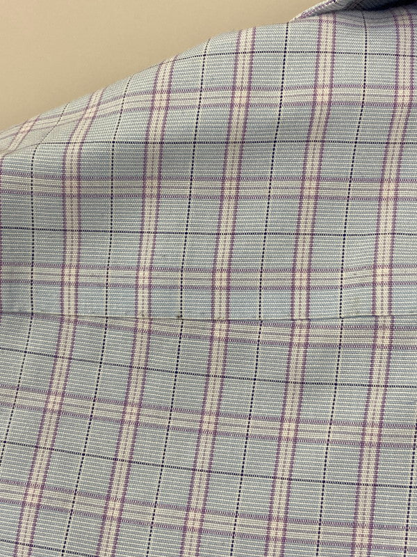 【中古品】【メンズ】 BROOKS BROTHERS ブルックスブラザーズ L/S CHECK SHIRT 長袖 チェック シャツ メンズ トップス 140-250601-em-23-min サイズ：17 カラー：サックスブルー（チェック柄） 万代Net店