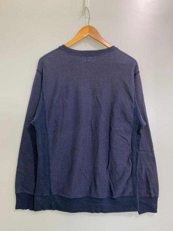 【中古品】【メンズ】 A BATHING APE アベイシングエイプ 00's PRINT SWEATSHIRT プリントスウェットシャツ トレーナー トップス 142-250602-yn-07-min サイズ：M カラー：ネイビー 万代Net店