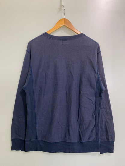 【中古品】【メンズ】 A BATHING APE アベイシングエイプ 00's PRINT SWEATSHIRT プリントスウェットシャツ トレーナー トップス 142-250602-yn-07-min サイズ：M カラー：ネイビー 万代Net店