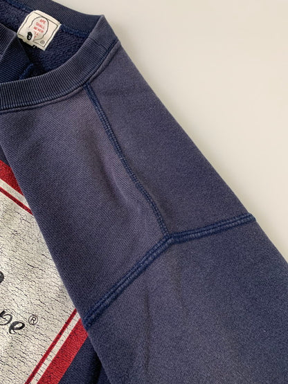 【中古品】【メンズ】 A BATHING APE アベイシングエイプ 00's PRINT SWEATSHIRT プリントスウェットシャツ トレーナー トップス 142-250602-yn-07-min サイズ：M カラー：ネイビー 万代Net店