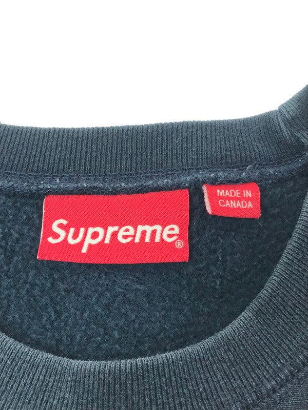 【中古品】【メンズ】 SUPREME シュプリーム 16AW SCRIPT LOGO CREWNECK スクリプト ロゴ クルーネック スウェット トレーナー 149-260424-rt-23-tagh サイズ：S カラー：ネイビー 万代Net店