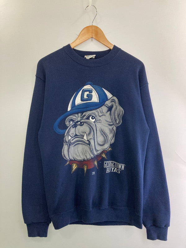 【中古品】【メンズ】 GEORGETOWN ジョージタウン SWEATSHIRT スウェットシャツ 146-250604-ks-27-min サイズ：M カラー：ネイビー 万代Net店
