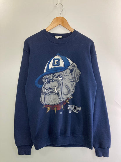 【中古品】【メンズ】 GEORGETOWN ジョージタウン SWEATSHIRT スウェットシャツ 146-250604-ks-27-min サイズ：M カラー：ネイビー 万代Net店