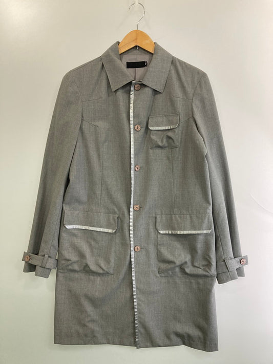 【中古品】【メンズ】 And A アンドエー WOOL COAT ウールコート ライトアウター 140-250615-AS-2-min サイズ：42 カラー：グレー 万代Net店