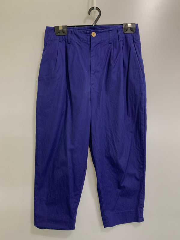 【中古品】【メンズ】 DULCAMARA ドゥルカマラ OLIVE BUTTON COTTON PANT オリーブ ボタン コットン パンツ メンズ ボトムス ボタンフライ 151-260710-em-09-min サイズ：1 カラー：青紫 万代Net店