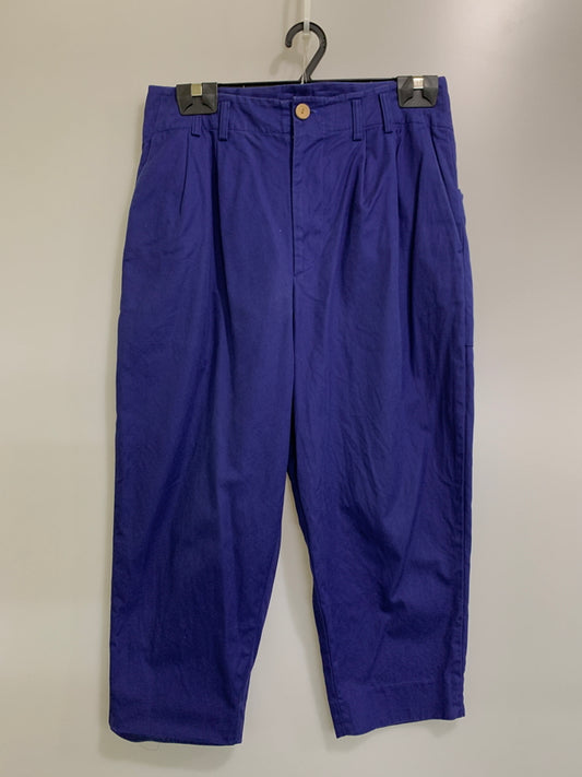 【中古品】【メンズ】 DULCAMARA ドゥルカマラ OLIVE BUTTON COTTON PANT オリーブ ボタン コットン パンツ メンズ ボトムス ボタンフライ 151-260710-em-09-min サイズ：1 カラー：青紫 万代Net店