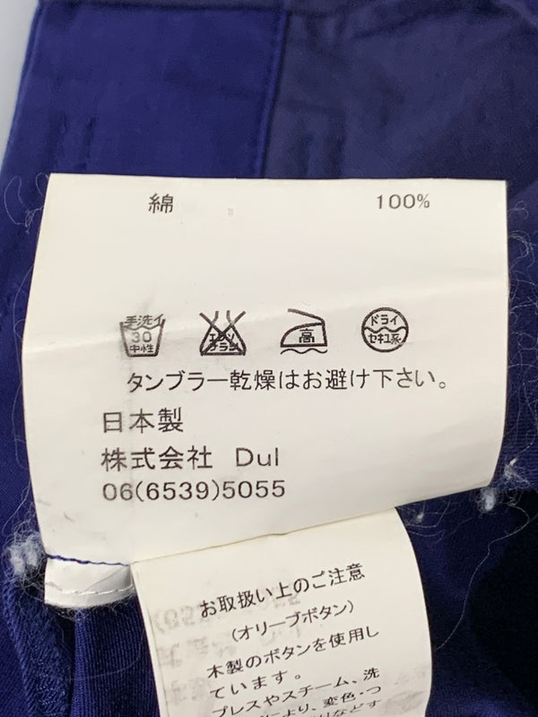 【中古品】【メンズ】 DULCAMARA ドゥルカマラ OLIVE BUTTON COTTON PANT オリーブ ボタン コットン パンツ メンズ ボトムス ボタンフライ 151-260710-em-09-min サイズ：1 カラー：青紫 万代Net店