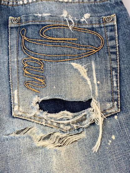 【現状渡し品】【メンズ】 DSQUARED2 ディースクエアード INDIGO DENIM PANT インディゴ デニム パンツ 71LA029 メンズ ボトムス 152-260703-hu-27-min サイズ：44 カラー：ライトインディゴ 万代Net店