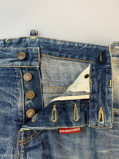 【現状渡し品】【メンズ】 DSQUARED2 ディースクエアード INDIGO DENIM PANT インディゴ デニム パンツ 71LA029 メンズ ボトムス 152-260703-hu-27-min サイズ：44 カラー：ライトインディゴ 万代Net店