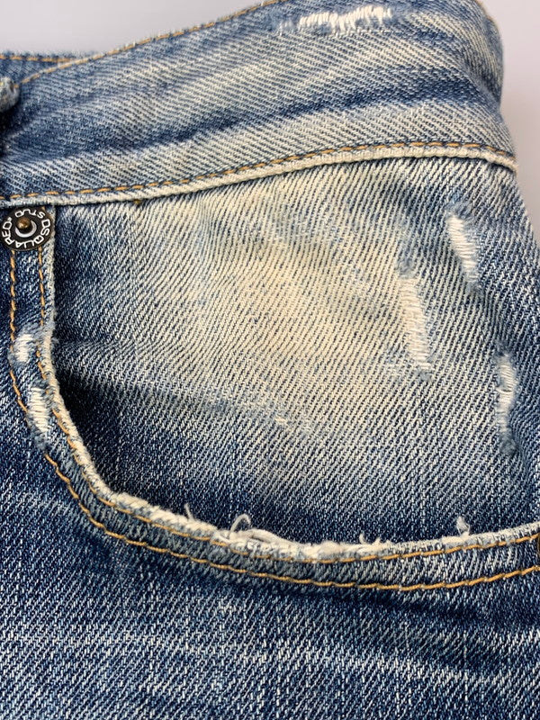 【現状渡し品】【メンズ】 DSQUARED2 ディースクエアード INDIGO DENIM PANT インディゴ デニム パンツ 71LA029 メンズ ボトムス 152-260703-hu-27-min サイズ：44 カラー：ライトインディゴ 万代Net店