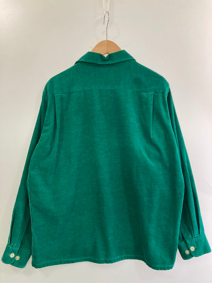 【現状渡し品】【メンズ】 TOWNCRAFT タウンクラフト 50'S CORDUROY SHIRT 50年代 コーデュロイ シャツ トップス 146-250604-ks-16-min サイズ：L カラー：グリーン 万代Net店