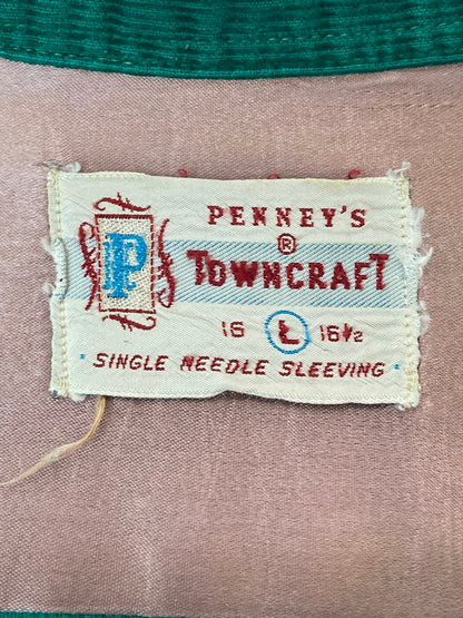 【現状渡し品】【メンズ】 TOWNCRAFT タウンクラフト 50'S CORDUROY SHIRT 50年代 コーデュロイ シャツ トップス 146-250604-ks-16-min サイズ：L カラー：グリーン 万代Net店