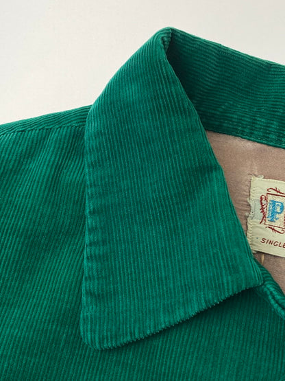【現状渡し品】【メンズ】 TOWNCRAFT タウンクラフト 50'S CORDUROY SHIRT 50年代 コーデュロイ シャツ トップス 146-250604-ks-16-min サイズ：L カラー：グリーン 万代Net店