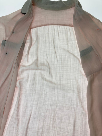 【現状渡し品】【メンズ】 VINTAGE ヴィンテージ 推定50'S RAYON OPEN COLLAR S S SHIRT ナイロン製 オープンカラーシャツ トップス 146-250604-ks-15-min サイズ：不明 カラー：ピンク 万代Net店