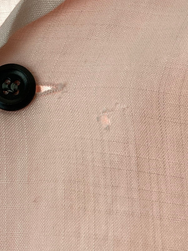 【現状渡し品】【メンズ】 VINTAGE ヴィンテージ 推定50'S RAYON OPEN COLLAR S S SHIRT ナイロン製 オープンカラーシャツ トップス 146-250604-ks-15-min サイズ：不明 カラー：ピンク 万代Net店