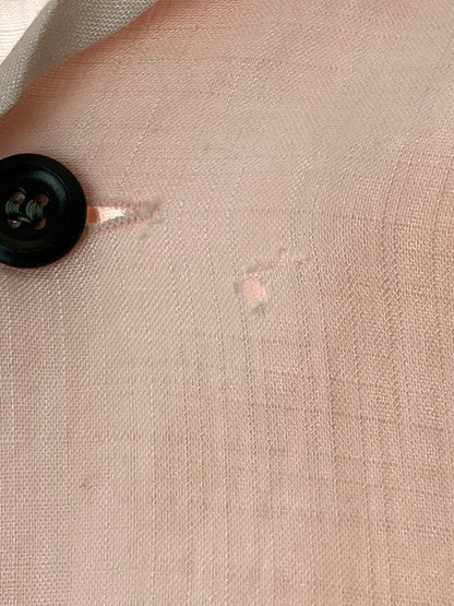 【現状渡し品】【メンズ】 VINTAGE ヴィンテージ 推定50'S RAYON OPEN COLLAR S S SHIRT ナイロン製 オープンカラーシャツ トップス 146-250604-ks-15-min サイズ：不明 カラー：ピンク 万代Net店