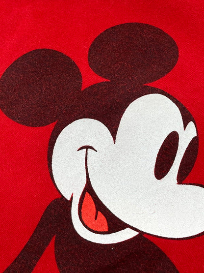 【中古品】【メンズ】 WALT DISNEY PRODUCTION ウォルトディズニー プロダクション 80S MICKEY TEE 80年代 Tシャツ トップス 146-250604-ks-17-min サイズ：L カラー：レッド 万代Net店