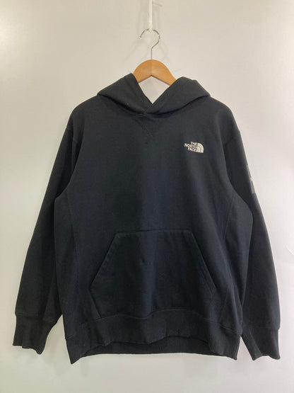 【中古品】【メンズ】 THE NORTH FACE ザ・ノースフェイス NT61835 SQUARE LOGO HOODIE プルオーバーパーカー 144-250615-AS-6-min サイズ：XL カラー：ブラック 万代Net店