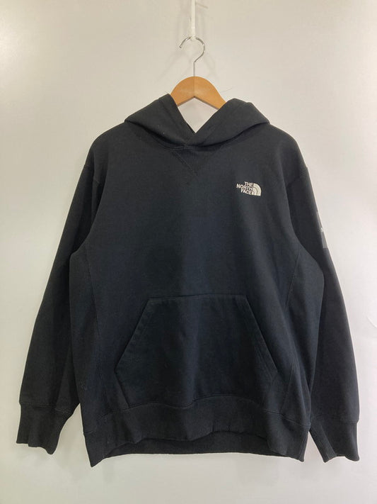 【中古品】【メンズ】 THE NORTH FACE ザ・ノースフェイス NT61835 SQUARE LOGO HOODIE プルオーバーパーカー 144-250615-AS-6-min サイズ：XL カラー：ブラック 万代Net店