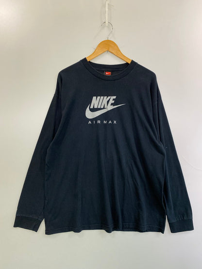 【中古品】【メンズ】 NIKE ナイキ 90-00S AIR MAX LS TEE 長袖Tシャツ トップス 146-250619-ks-35-min サイズ：XL カラー：ブラック 万代Net店