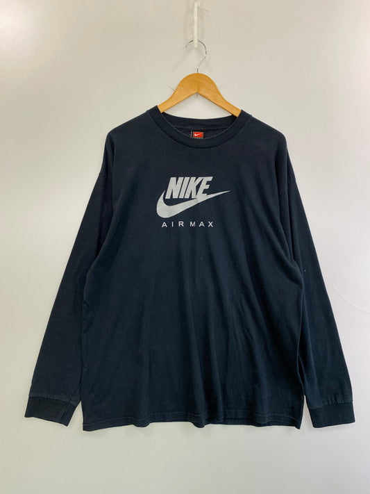 【中古品】【メンズ】 NIKE ナイキ 90-00S AIR MAX LS TEE 長袖Tシャツ トップス 146-250619-ks-35-min サイズ：XL カラー：ブラック 万代Net店