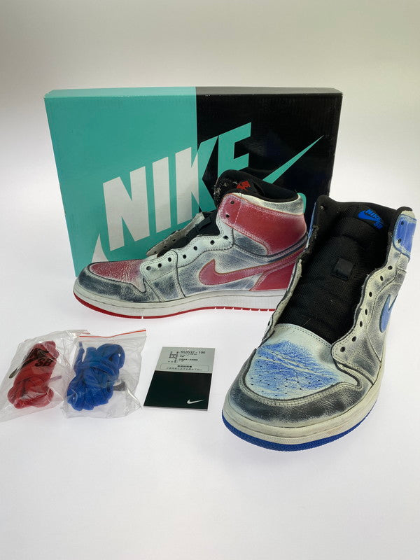 【中古品】【メンズ】 NIKE SB ナイキエスビー JORDAN 1 SB QS 653532-100 エア ジョーダン 1 スニーカー 靴 160-250604-yn-01-min サイズ：27.5cm US9.5 カラー：ブラック/レッド/ブルー 万代Net店