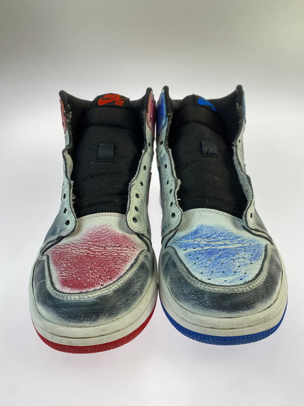 【中古品】【メンズ】 NIKE SB ナイキエスビー JORDAN 1 SB QS 653532-100 エア ジョーダン 1 スニーカー 靴 160-250604-yn-01-min サイズ：27.5cm US9.5 カラー：ブラック/レッド/ブルー 万代Net店