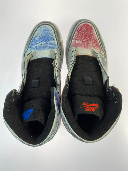 【中古品】【メンズ】 NIKE SB ナイキエスビー JORDAN 1 SB QS 653532-100 エア ジョーダン 1 スニーカー 靴 160-250604-yn-01-min サイズ：27.5cm US9.5 カラー：ブラック/レッド/ブルー 万代Net店