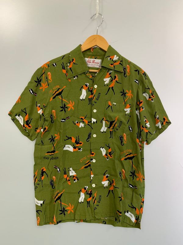 【中古品】【メンズ】  ALOHA BLOSSOM アロハブロッサム AB0003010105 アロハシャツ トップス 140-250623-ks-60-min サイズ：40 カラー：カーキ 万代Net店