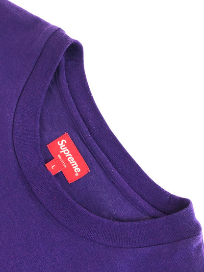 【中古品】【メンズ】 Supreme シュプリーム POCKET S/S TEE ショートスリーブ ポケット Tシャツ 半袖Tシャツ トップス 149-251105-rt-17-tag サイズ：L カラー：パープル 万代Net店