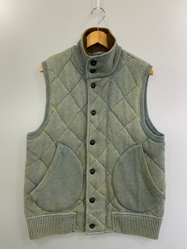 【現状渡し品】【メンズ】 RRL ダブルアールエル QUILTING VEST キルティング ベスト トップス 145-250604-jt-04-min サイズ：M カラー：ライトブルー 万代Net店