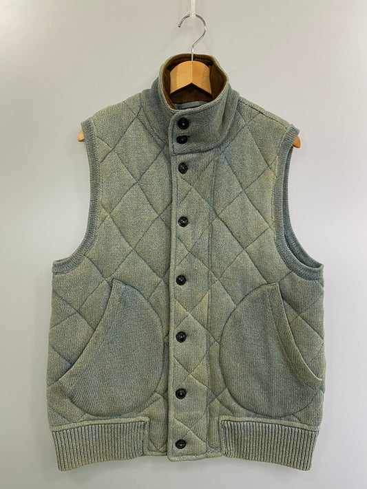 【現状渡し品】【メンズ】 RRL ダブルアールエル QUILTING VEST キルティング ベスト トップス 145-250604-jt-04-min サイズ：M カラー：ライトブルー 万代Net店