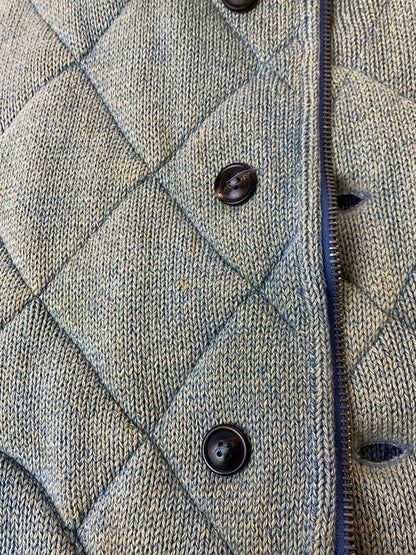 【現状渡し品】【メンズ】 RRL ダブルアールエル QUILTING VEST キルティング ベスト トップス 145-250604-jt-04-min サイズ：M カラー：ライトブルー 万代Net店