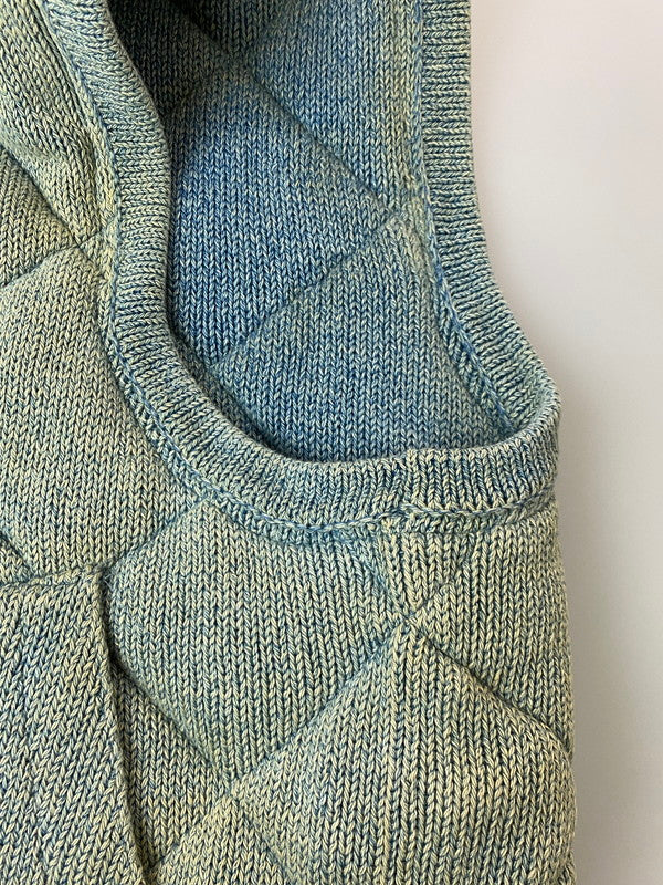 【現状渡し品】【メンズ】 RRL ダブルアールエル QUILTING VEST キルティング ベスト トップス 145-250604-jt-04-min サイズ：M カラー：ライトブルー 万代Net店