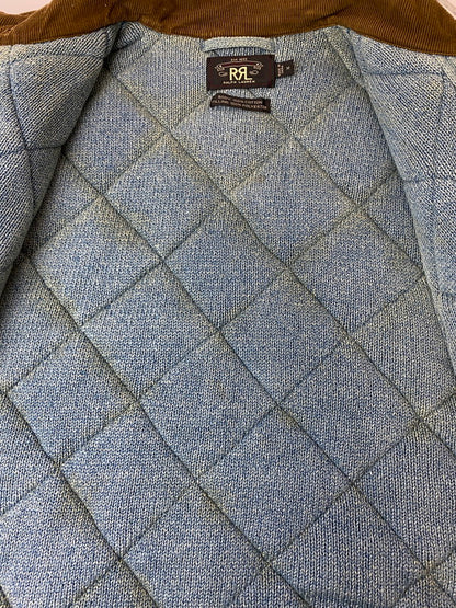 【現状渡し品】【メンズ】 RRL ダブルアールエル QUILTING VEST キルティング ベスト トップス 145-250604-jt-04-min サイズ：M カラー：ライトブルー 万代Net店