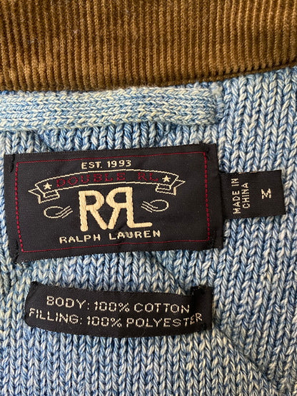 【現状渡し品】【メンズ】 RRL ダブルアールエル QUILTING VEST キルティング ベスト トップス 145-250604-jt-04-min サイズ：M カラー：ライトブルー 万代Net店