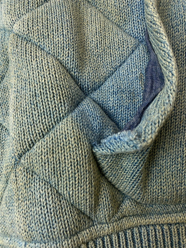 【現状渡し品】【メンズ】 RRL ダブルアールエル QUILTING VEST キルティング ベスト トップス 145-250604-jt-04-min サイズ：M カラー：ライトブルー 万代Net店