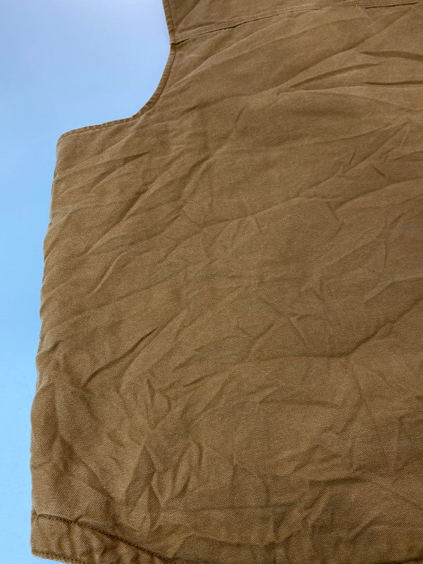 【中古品】【メンズ】 CARHARTT カーハート ダック地ボアモックネックベスト 146-250604-ks-10-min サイズ：不明 カラー：キャメル 万代Net店