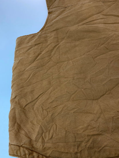 【中古品】【メンズ】 CARHARTT カーハート ダック地ボアモックネックベスト 146-250604-ks-10-min サイズ：不明 カラー：キャメル 万代Net店