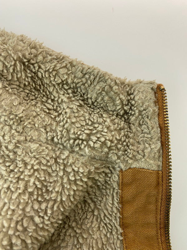 【中古品】【メンズ】 CARHARTT カーハート ダック地ボアモックネックベスト 146-250604-ks-10-min サイズ：不明 カラー：キャメル 万代Net店