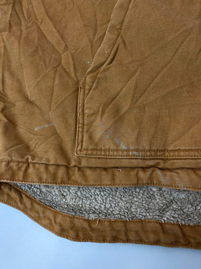 【中古品】【メンズ】 CARHARTT カーハート ダック地ボアモックネックベスト 146-250604-ks-10-min サイズ：不明 カラー：キャメル 万代Net店
